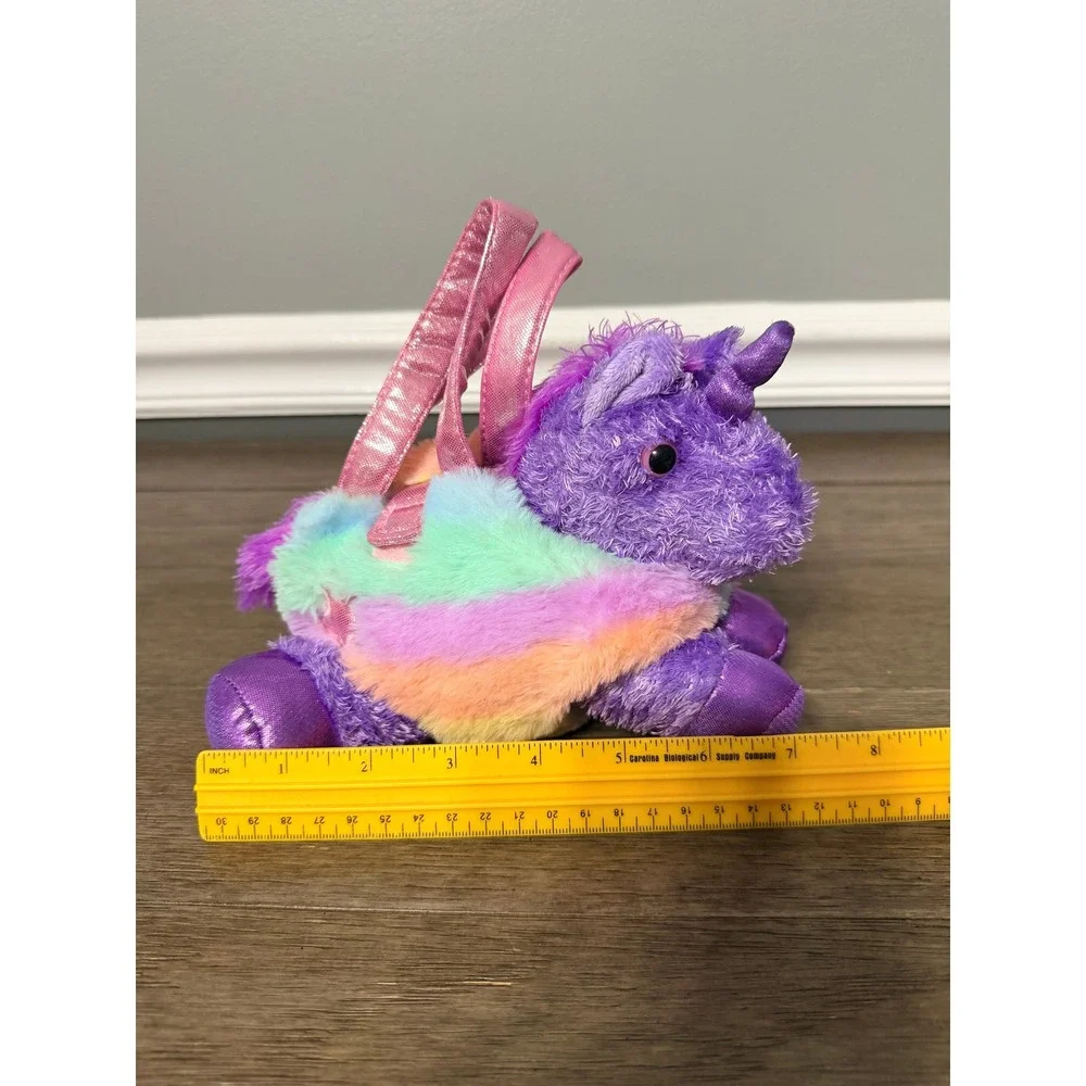 Aurora Fancy Pals Purple Unicorn‎ in Carrying Purse Plush